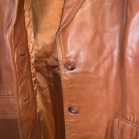 VINTAGE WILSONS leather blazer size 12 - Picture 5 of 10
